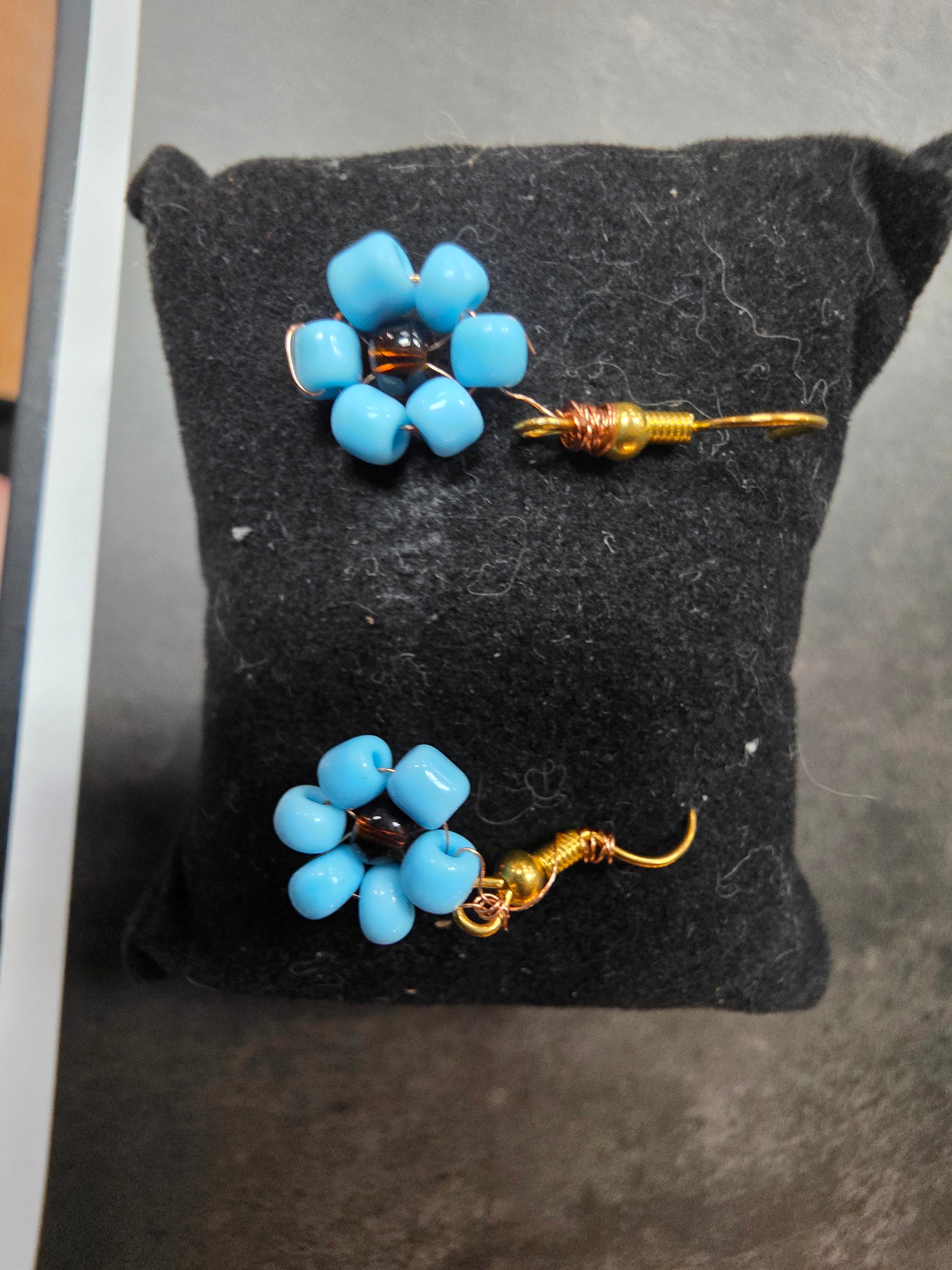 Light Blue Bead Flower