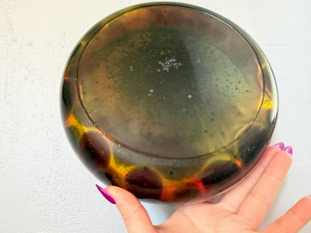 Bottom of Flaming Decorative Bowl