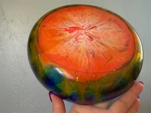 Bottom of Inverse Rainbow Bowl