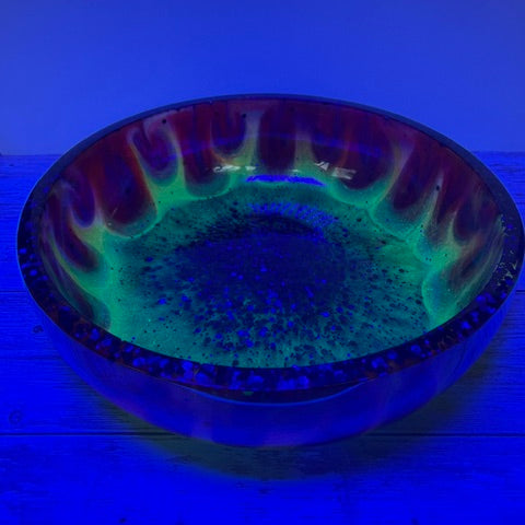 Flaming Bowl under Blacklight