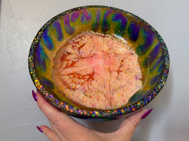 Inside and Top of Inverse Rainbow Bowl