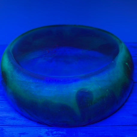 Rainbow Decorative Bowl Bottom Under Blacklight