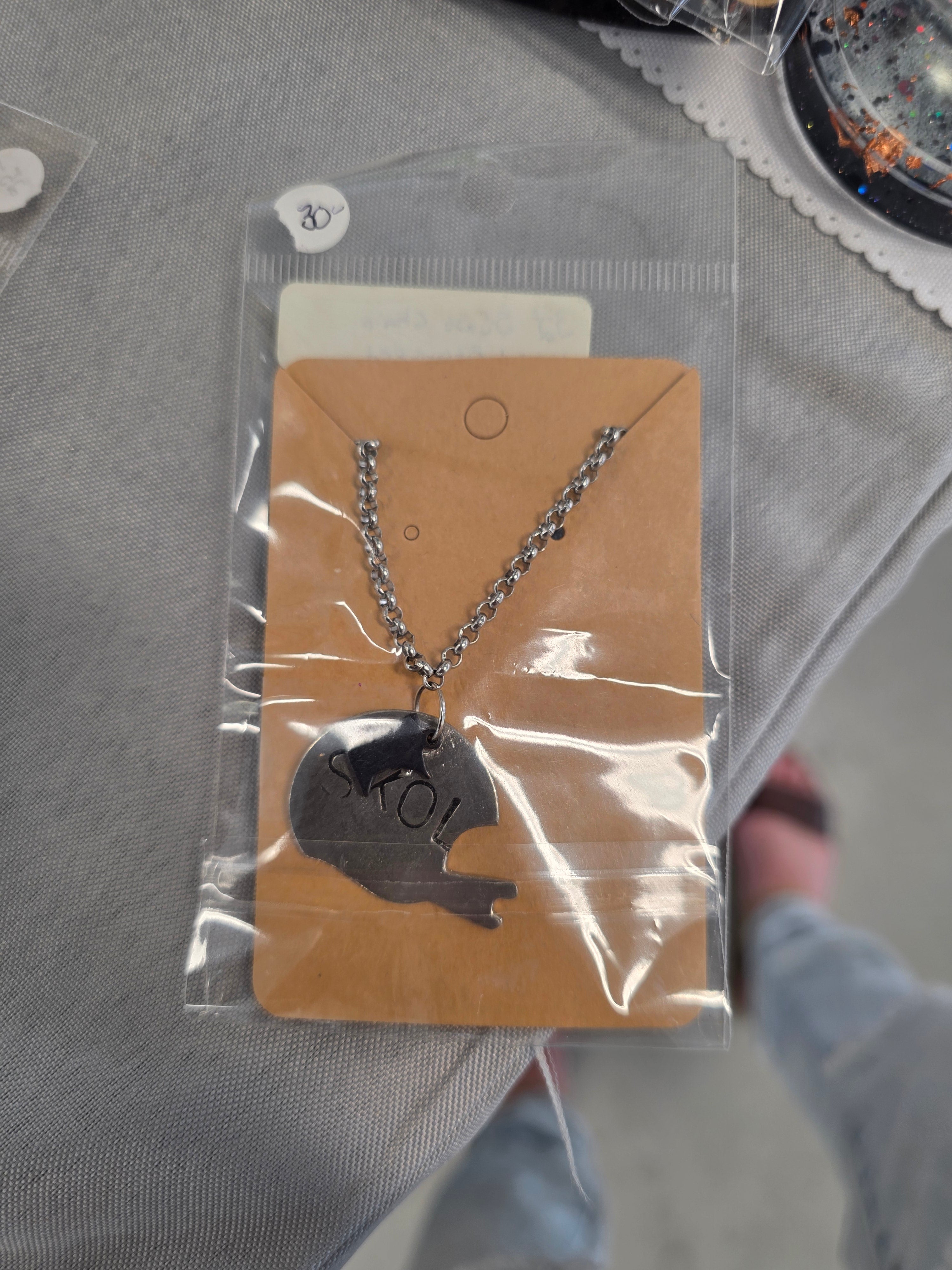 SKOL Stamed Necklace