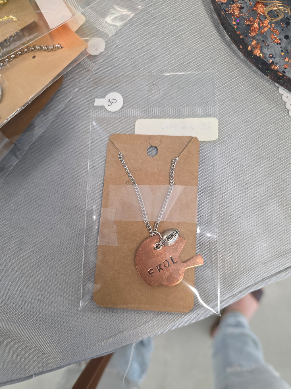 SKOL Stamed Necklace