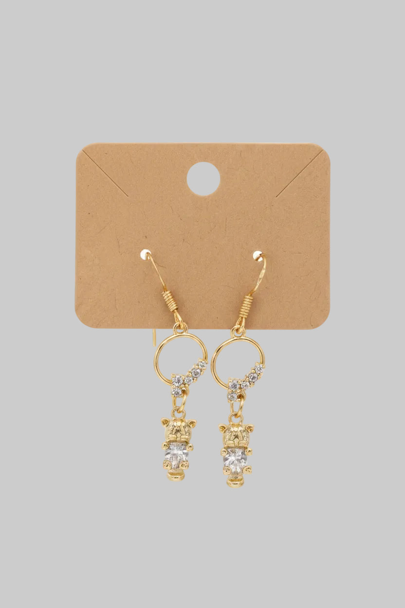 Cat crystal dangle