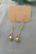 Rose on Citrine Gold