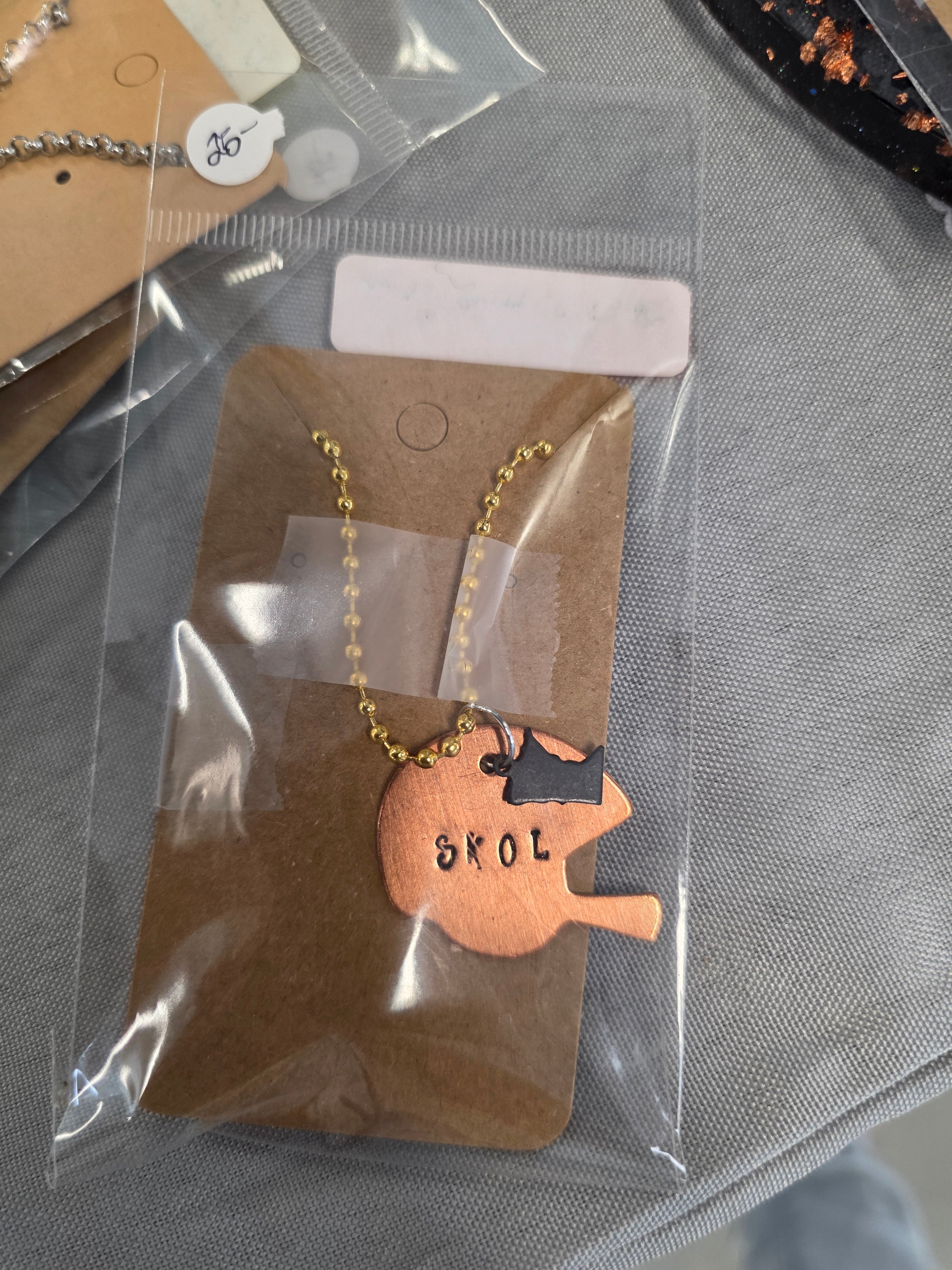 SKOL Stamed Necklace
