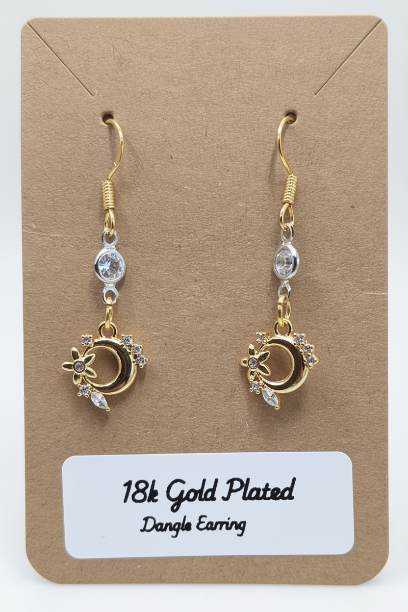 Moon & Star Earrings