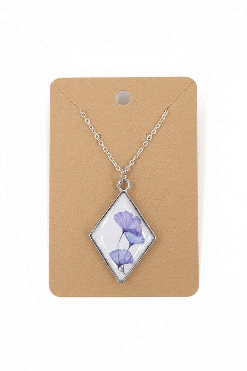 Watercolor Flower Necklace