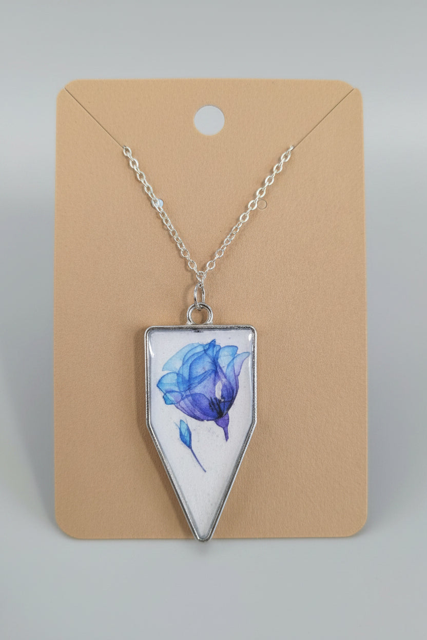 Watercolor Flower Necklace